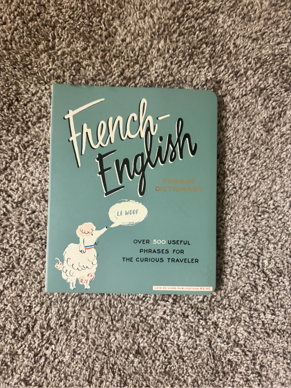 Kate Spade rare notebook French-English Phrase Dictionary
